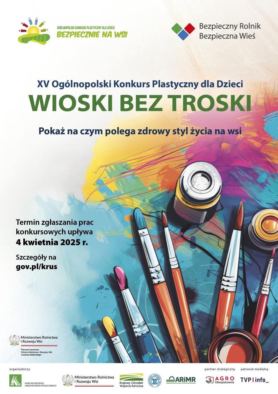 plakat XV Ogólnopolski Konkurs Plastyczny dla Dzieci 